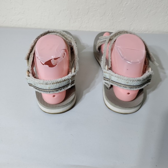 Teva Original Universal Sandals Women's 8 Gray White Striped 1106329 - Picture 5 of 9